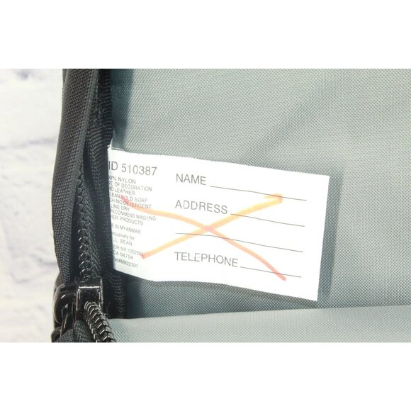 LL Bean Adult Carry Portable Locker Pack 42L School Hiking Pack Backpack Black - Picture 13 of 13